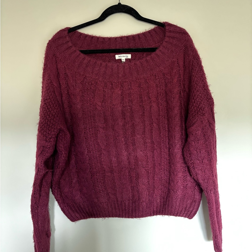 Miracle Women's Berry Knit Sweater